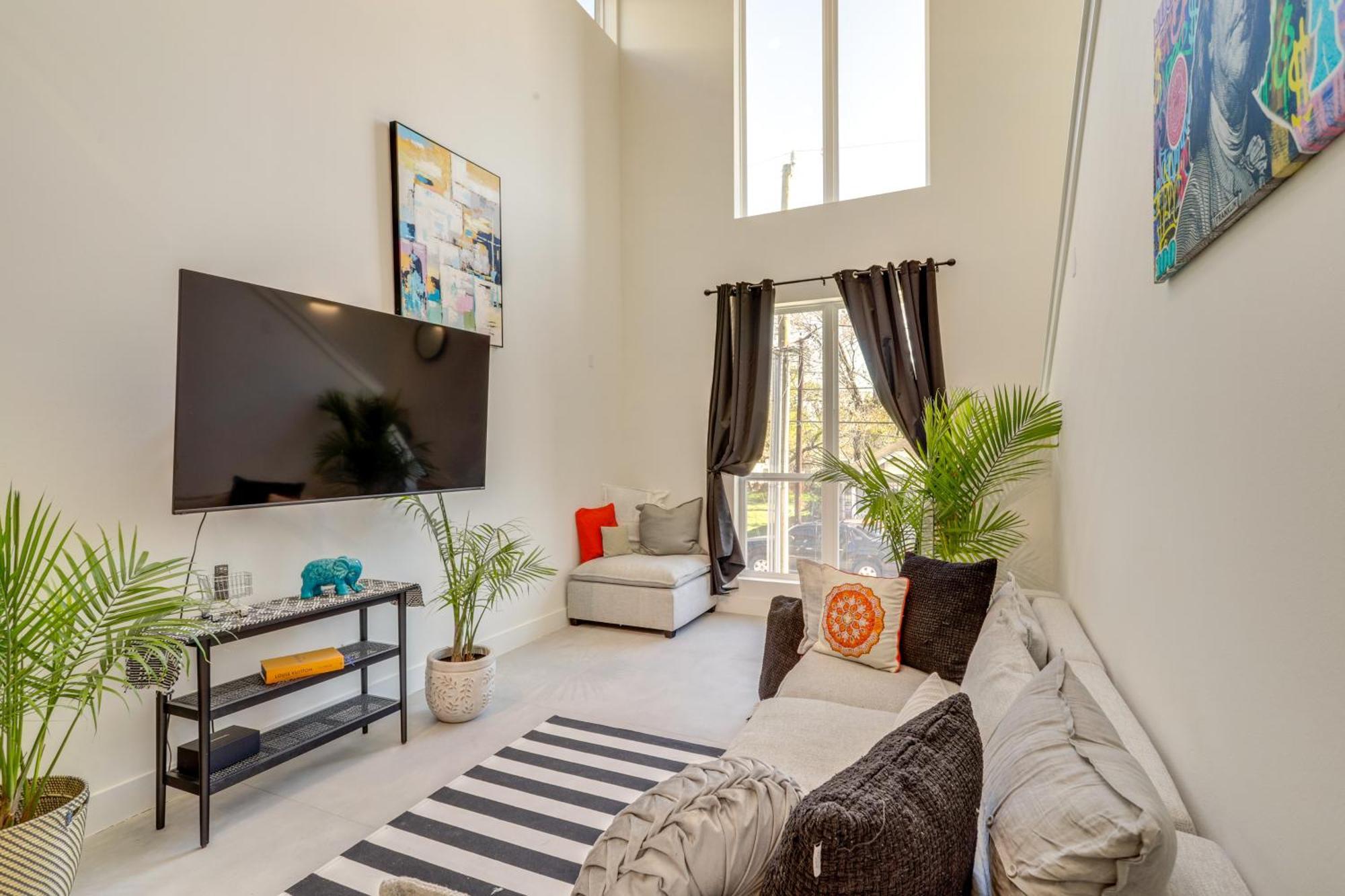 3 Mi To Dtwn Modern Townhome With Yard In Houston Ngoại thất bức ảnh